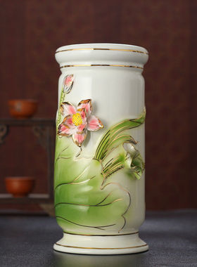 陶瓷简约现代手工拈花插香