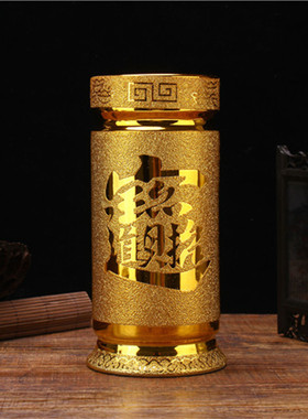陶瓷香桶沙金招财进宝竹签