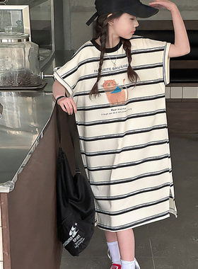 休闲潮款T恤裙女宝宝夏装裙子