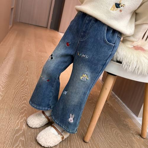 女宝宝时髦洋气裤子喇叭裤时髦