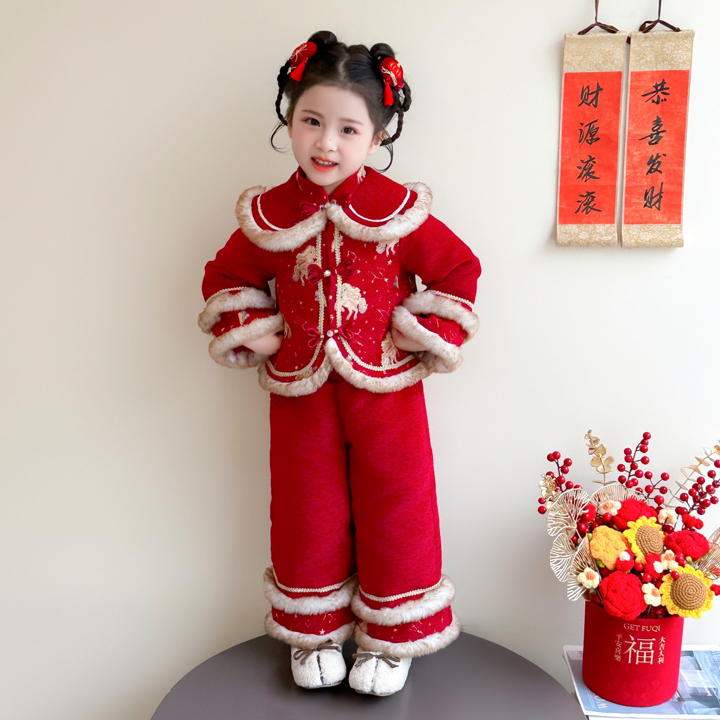 新年唐装加棉秋冬保暖