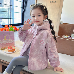 冬装 儿童冲锋衣冬2025新款 女童休闲童装 棉衣宝宝外套秋款 潮酷 童装