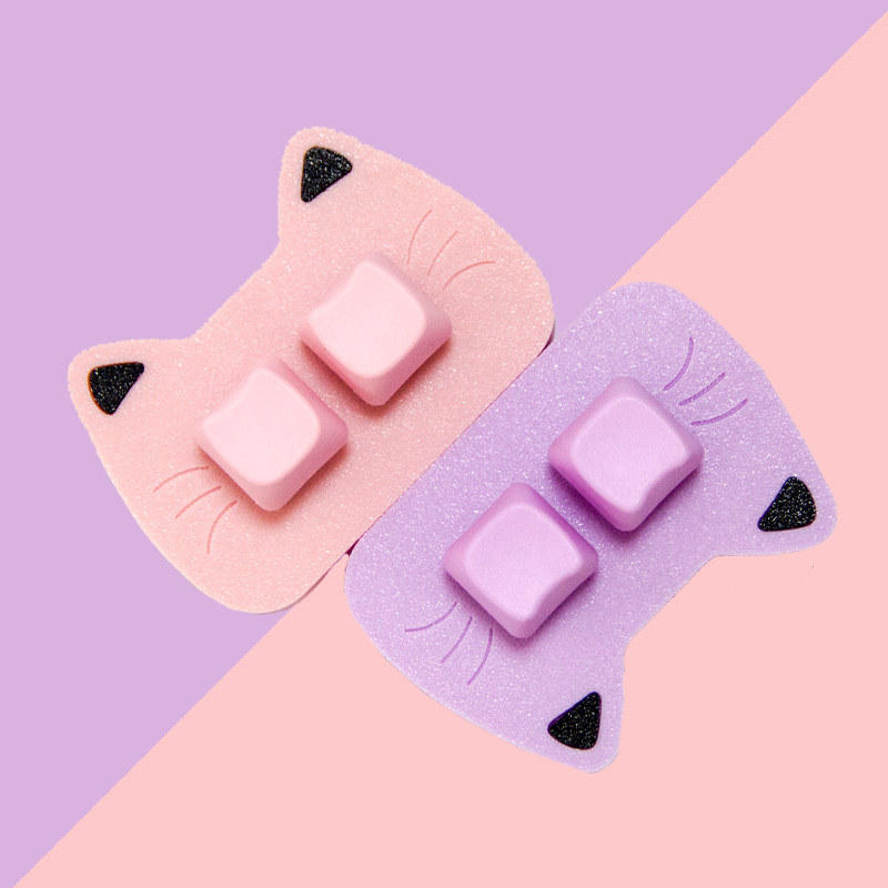 可爱猫咪开机重启无线台式机箱电脑桌面开关PC外置无线开机启动键