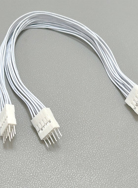 台式机主板开关跳线9pin9针一分二开机重启桌面机箱开关双控线白