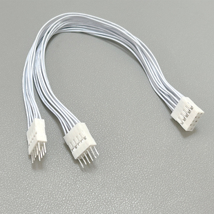 台式机主板开关跳线9pin9针一分二开机重启桌面机箱开关双控线白