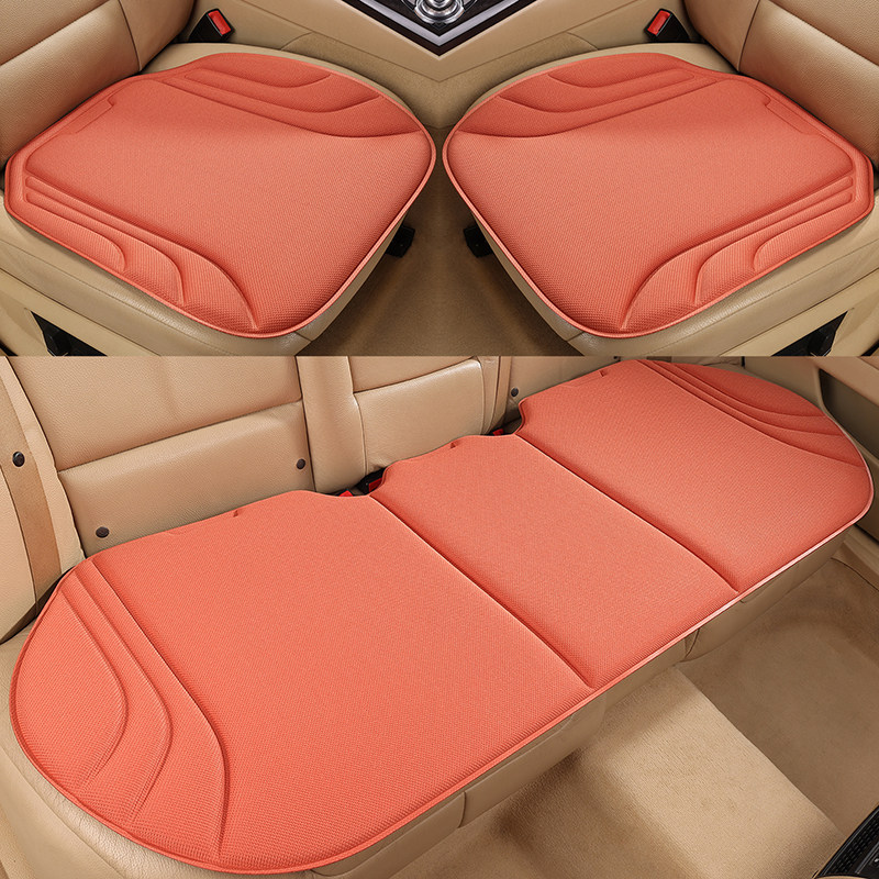 海藻纤维乳胶汽车坐垫三件套四季通用防滑男女透气汽车座椅座套垫