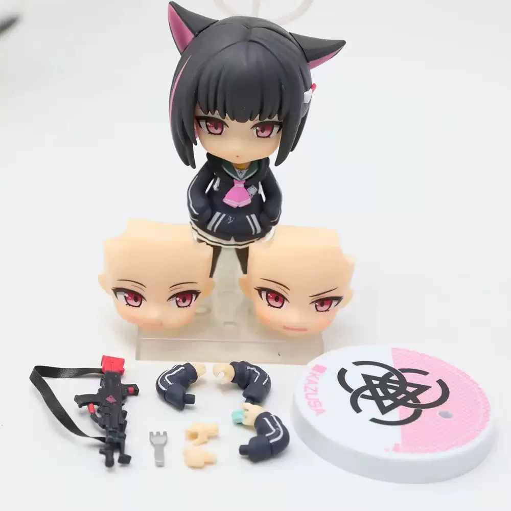 蔚蓝档案 2492# 杏山和纱 Q版粘土人 换脸 游戏周边手办 生日礼物