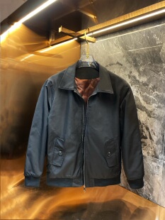 2025秋冬季简约大气上档次公务员棉衣外套男休闲修身百搭轻奢棉袄