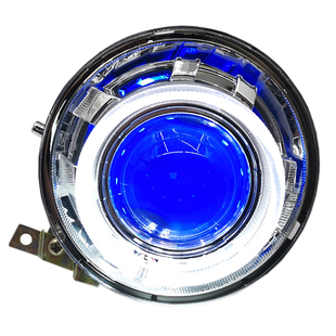 欧版小龟王大灯 3代5代金龟王改装氙气灯LED透镜天使恶魔眼总成