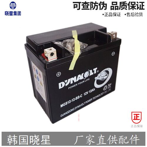 轻骑大韩晓星GV300S 650 GV250电瓶 摩托车原装 原厂免维护干电池