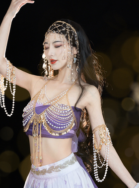 傅小菲仿珍珠合金流苏女人鱼异域