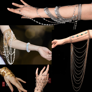 傅小菲 敦煌配饰手链 古风铃铛臂钏 汉服古风cos异域手环