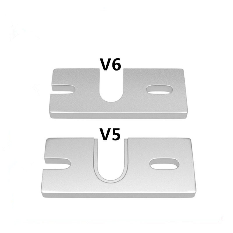 3D打印机配件Reprap Kossel E3DV5/V6热端长方形固定铝板喷砂氧