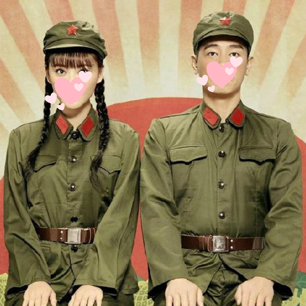 红军学生演出服志愿军65老式怀旧服装解放老兵绿军装结婚写真服装