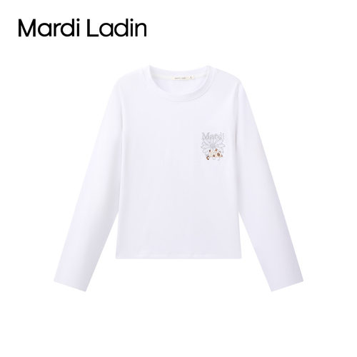 MardiLadin秋季圆领显瘦长袖T恤