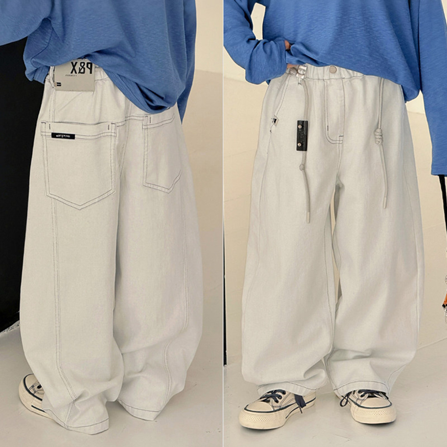 男童女童工装休闲牛仔裤儿童阔腿裤子童装2026春季新品中大童长裤,童装/婴儿装/亲子装,儿童牛仔裤,淘宝优惠券,粉丝福利购,淘宝优惠卷