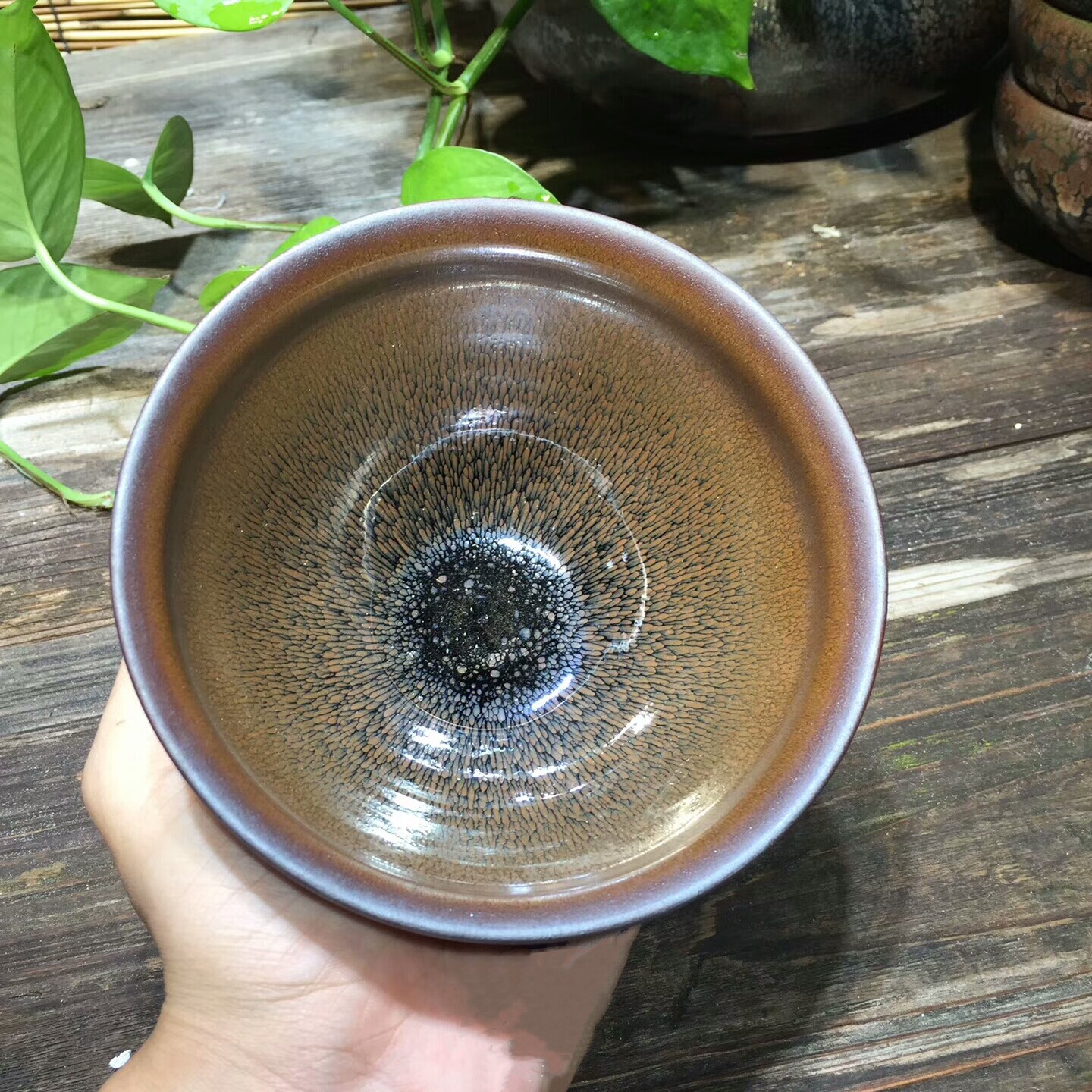 水吉建盏茶具名师叶礼旺落款束口兔毫盏品茗杯礼盒装推荐限时折扣