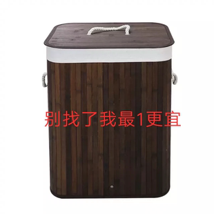竹编折叠筐脏衣篮布艺筐衣架衣柜柳编筐洗衣柜 玩具火锅店收纳 包邮