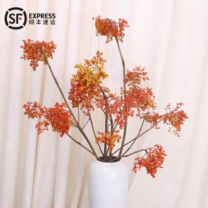 石楠果鲜切枝鲜花云南基地直发室内水培植物真花家用插花婚庆花艺