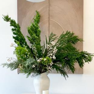 新鲜松树枝鲜切枝圣诞节花束组合搭配云南直发水培植物家用插花
