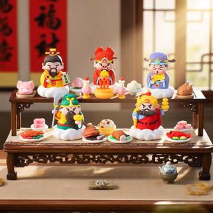 国潮神仙五路财神爷玩偶比干柴荣王亥办公室工位好物桌面车载摆件