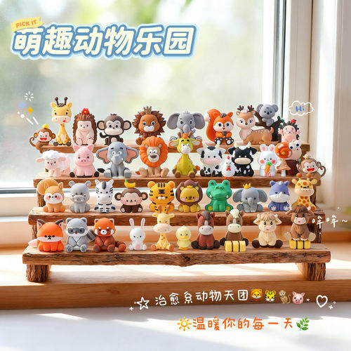 森系小动物系列软胶装饰玩偶摆件
