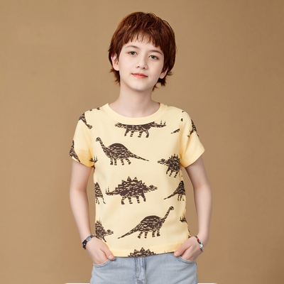 韩版童装上衣短袖纯棉潮流宝宝