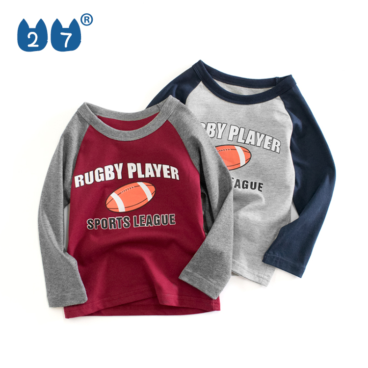 春秋款长袖打底衫27KIDS洋气卡通