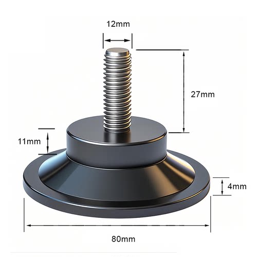 12mm螺丝杆吸盘固定防滑居家收纳