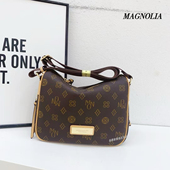 时尚 MAGNOLIA曼歌妮专柜正品 新款 轻便旅游复古老花大容量单肩包