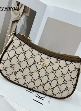 SEOSEOO南奥袋鼠正品78618新款复古印花高级感腋下小包百搭单肩包