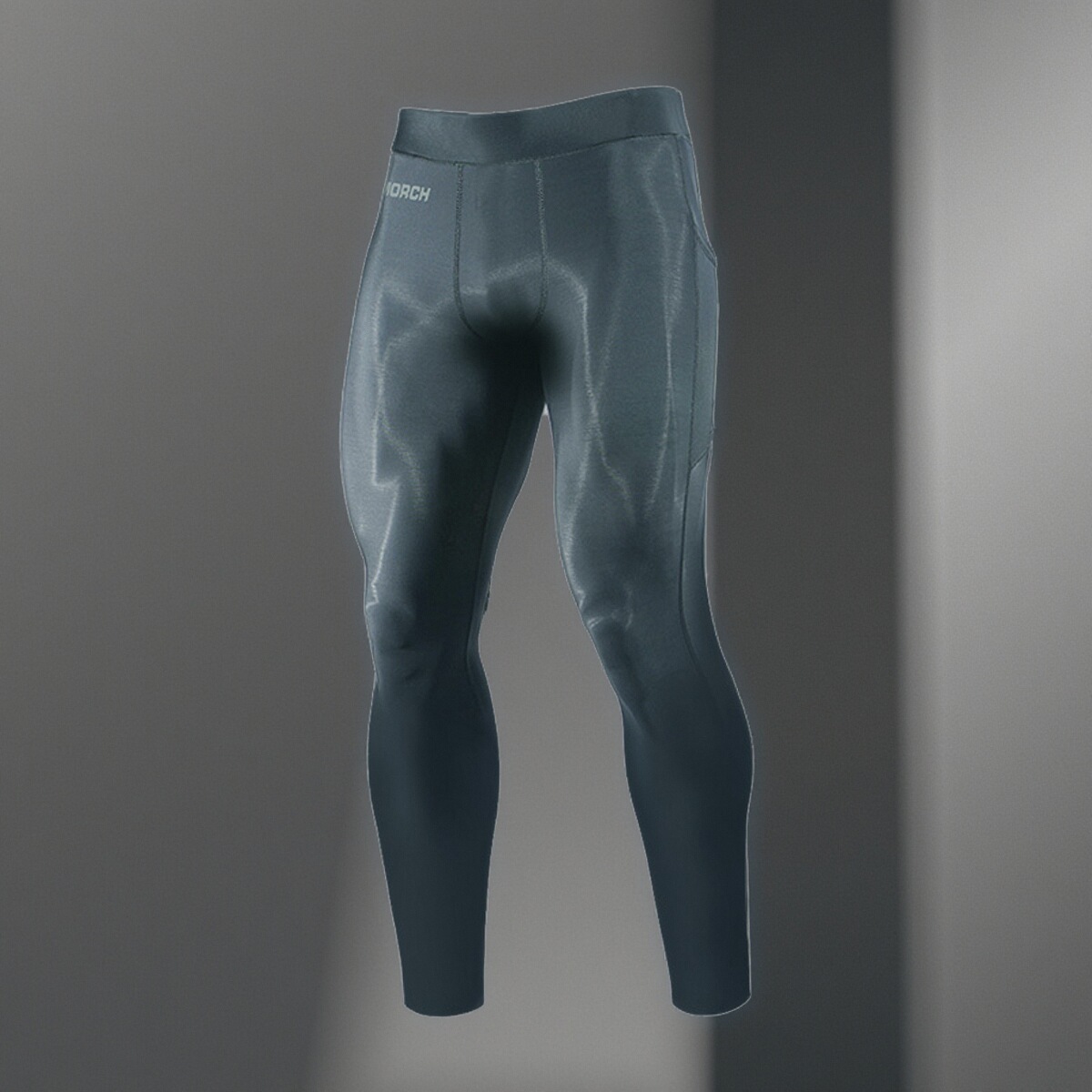 紧身高腰跑步压缩男训练健身