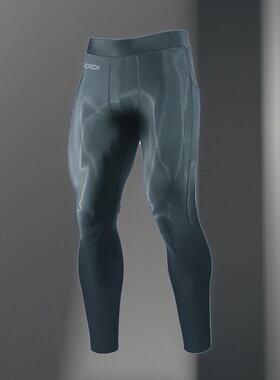 JP健身裤男春夏薄款训练高腰打底高弹紧身速干运动服跑步压缩外穿