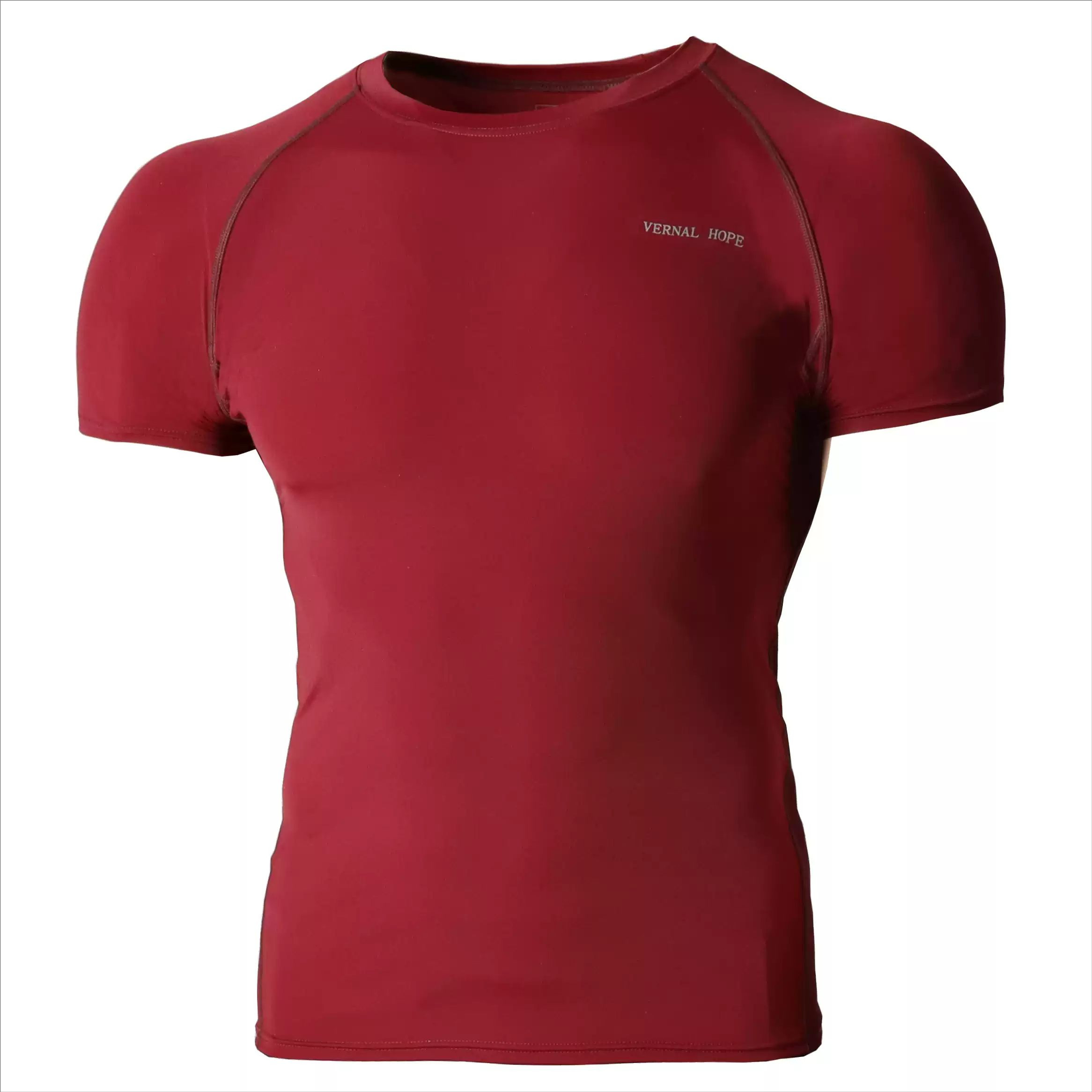 健身房紧身衣男 运动训练速干弹力跑步压缩衣薄款修身短袖T恤夏季