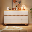 五斗柜实木卧室置物柜床尾柜靠墙储物柜客厅抽屉柜斗橱收纳小边柜