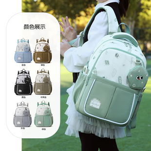 大容量书包女初中生高颜值可爱卡通学生轻便初中生小学生双肩背包