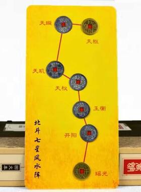 七星阵五帝钱北斗七星摆件财运