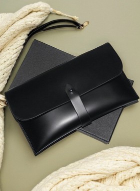 ACNC LEGEND  头层牛皮  手拿包 手抓包 手拎包 信封包