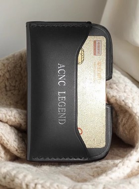 ACNC LEGEND 水染头层牛皮小卡包超薄迷你银行卡包卡片包外贸包