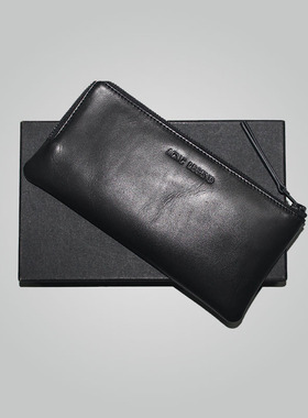 ACNC LEGEND水染头层牛皮长款钱包钱夹卡包驾驶证户照手机手拿包