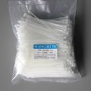 塑料卡扣捆绑条强力大号累死狗 尼龙扎带4×200 100透明扎带