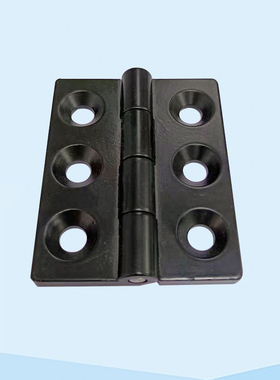 锌合金黑色铰链CL233-1-2沉孔型六孔合页工业柜配电箱门五金设备