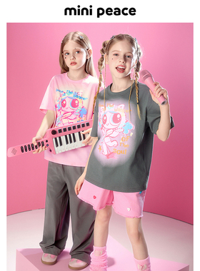 [遮热抑菌]MINIPEACE太平鸟童装女童短袖T恤中长款夏装凉感T恤裙