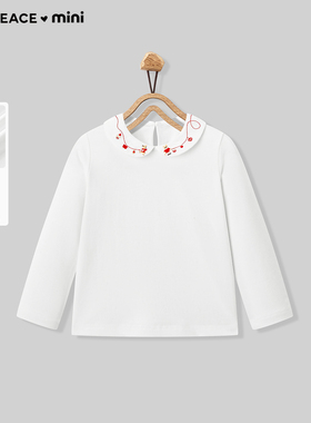 【专柜同款】MINIPEACE太平鸟童装女幼童长袖T恤宝宝春装打底内搭