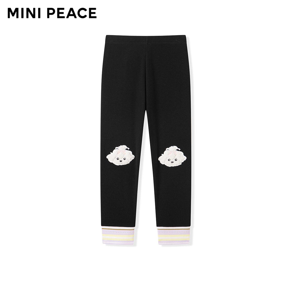 【专柜同款】MINIPEACE太平鸟童装女童打底裤秋季新款小狗裤子
