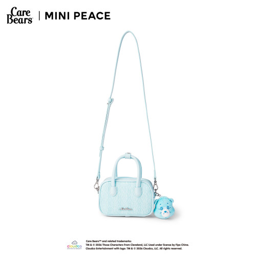 【专柜同款】MINI PEACE X CareBears联名女童包包玩偶挂件斜跨包