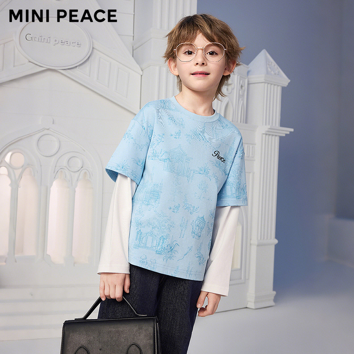 �Ǳ��� 110cm ��ר��ͬ�MINIPEACE̫ƽ��ͯװ��ͯ��������ӡ����T����ͯ���� 115Ԫ