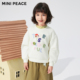 女童卫衣字母贴布上衣春秋款 MINIPEACE太平鸟童装 专柜同款