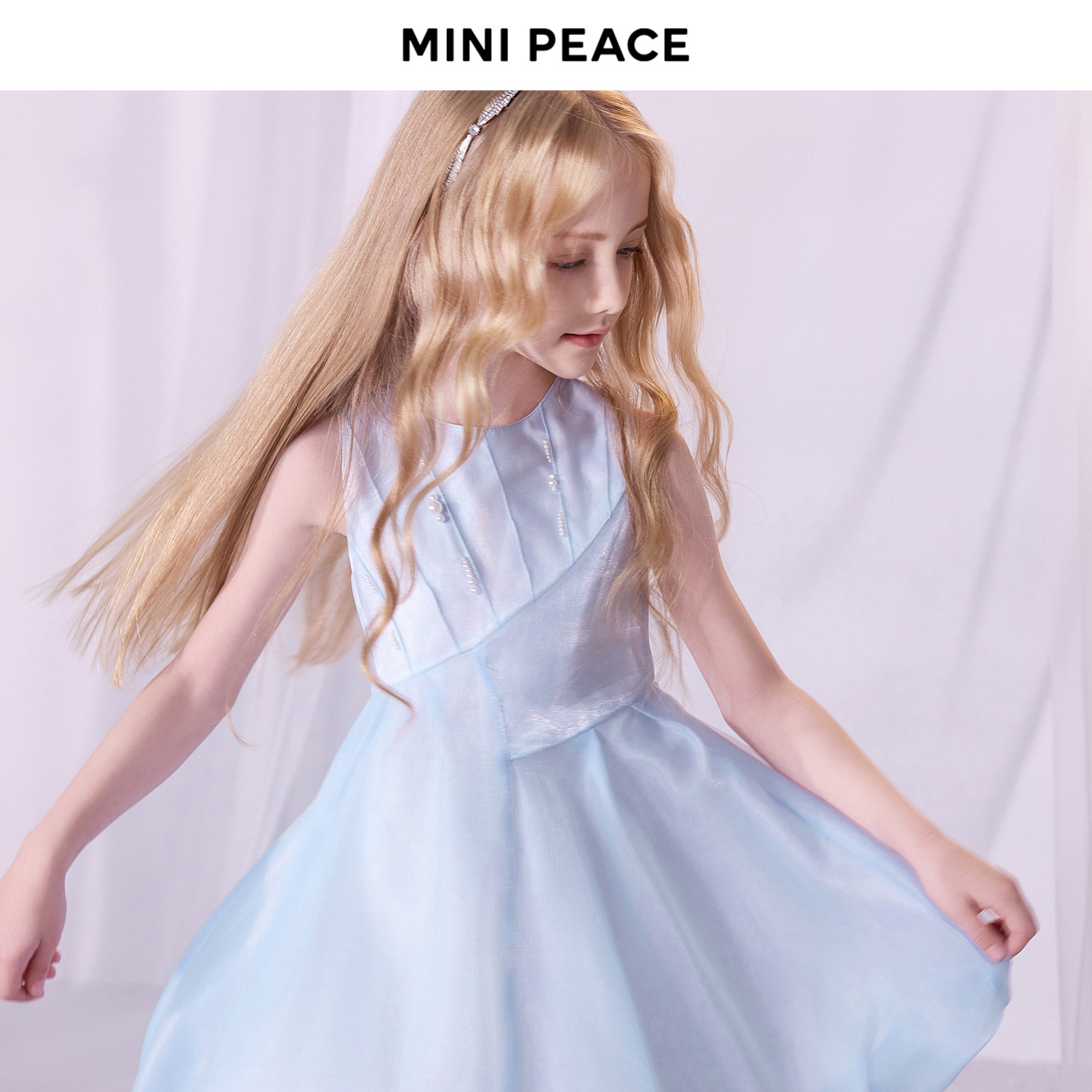 【公主系列】MINIPEACE太平鸟童装女童连衣裙夏季珍珠亮片公主裙