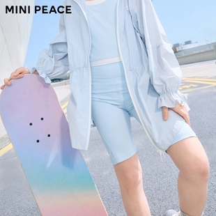 【专柜同款】MINIPEACE太平鸟童装女童瑜伽裤夏季新款儿童中短裤
